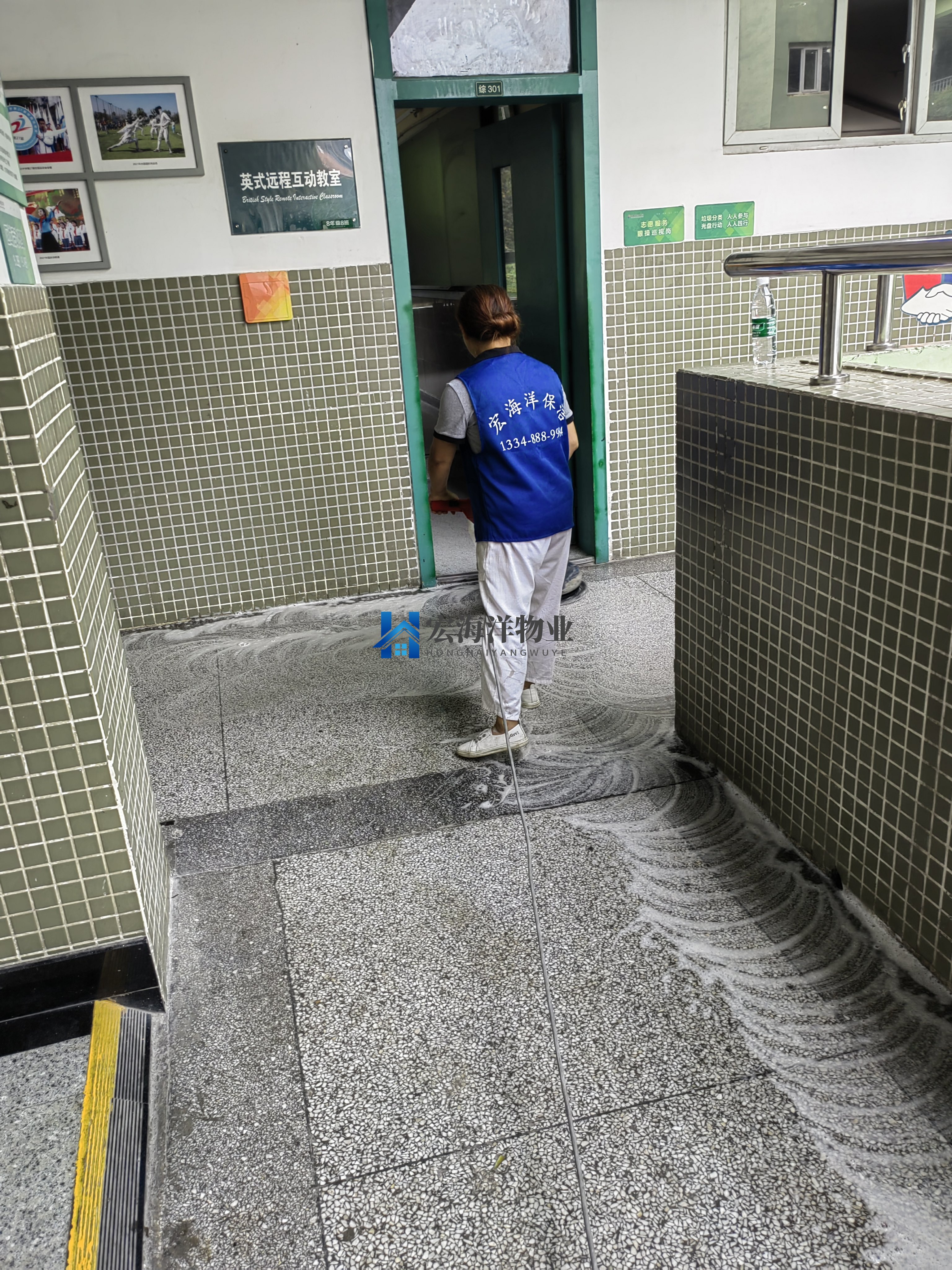 學(xué)校水磨石打磨清洗